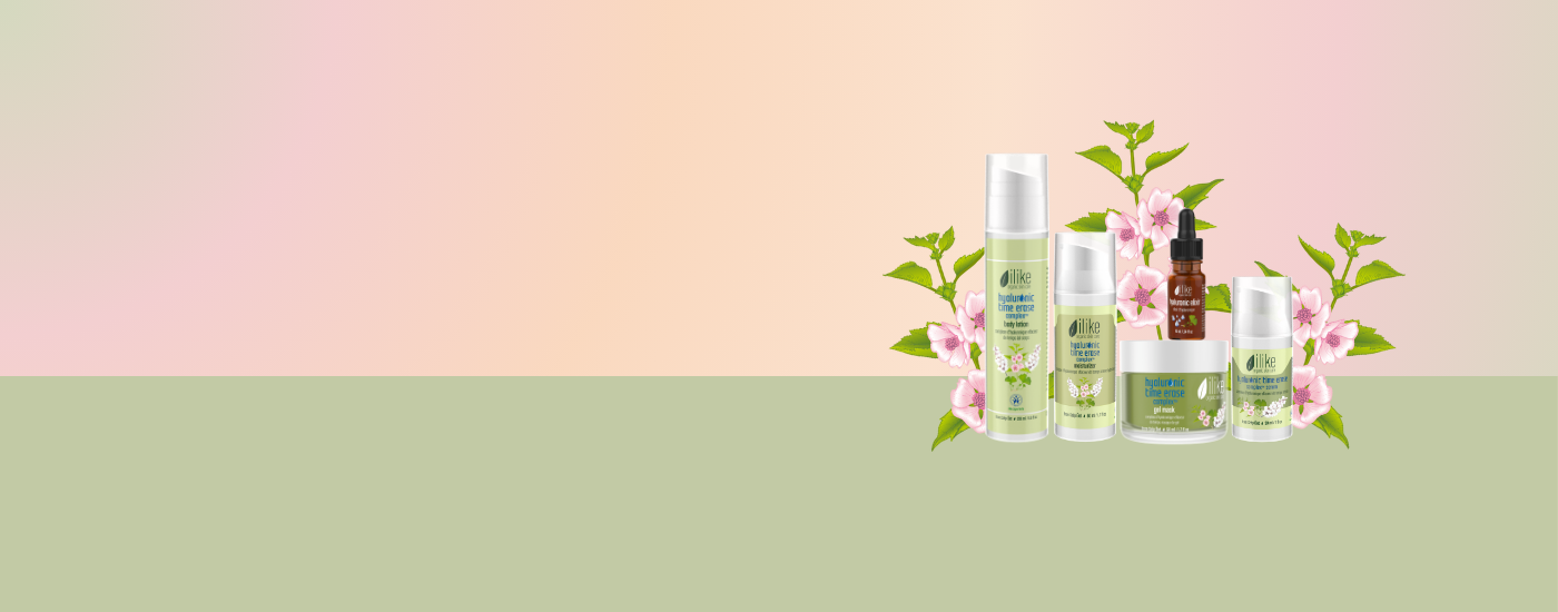 ilike Organic Skin Care Hyaluronic Time Erase Complex Collection Page