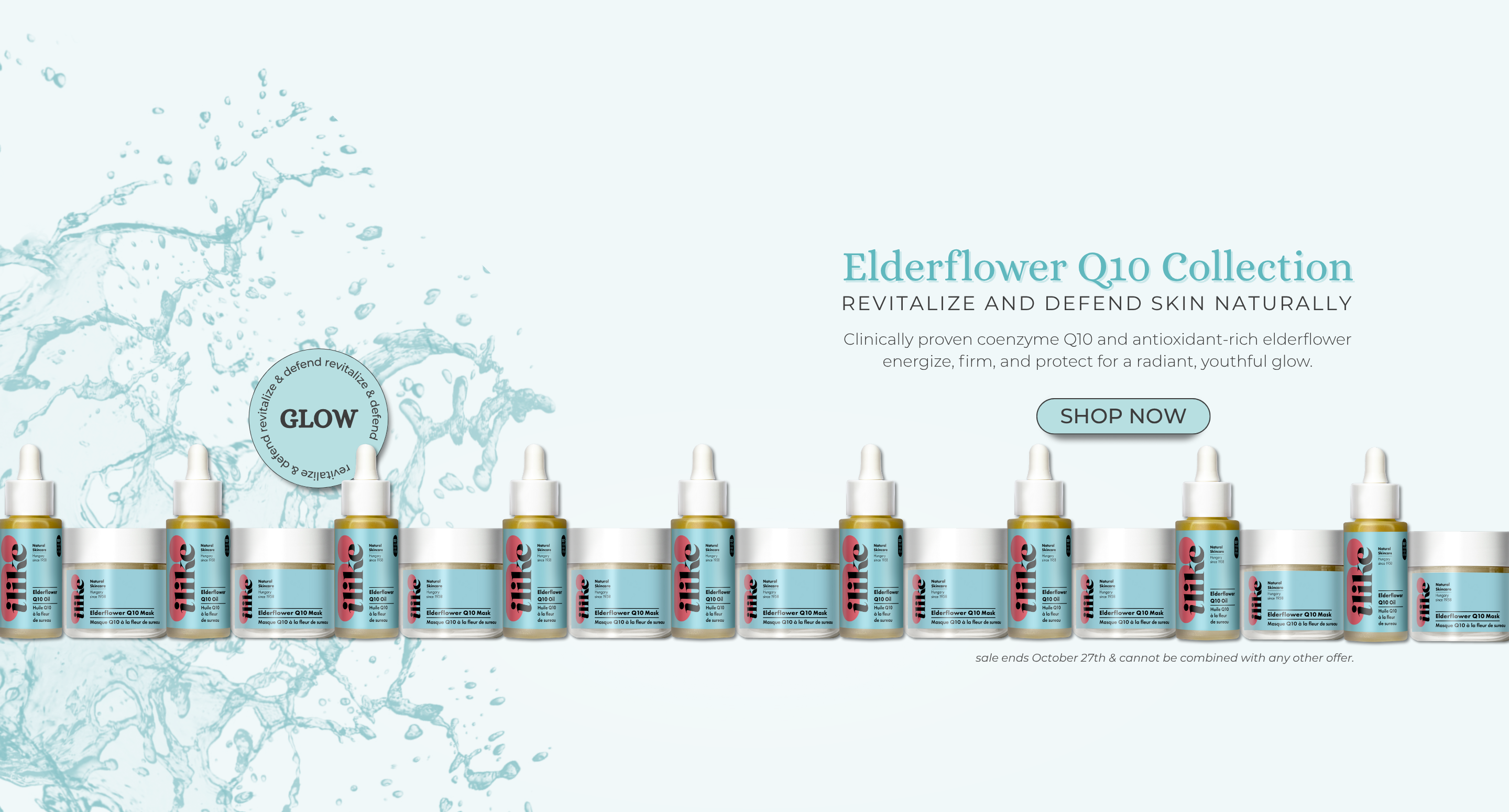 Elderflower Q10 Collection  ilike Natural Skin Care Skinsimply October 2025