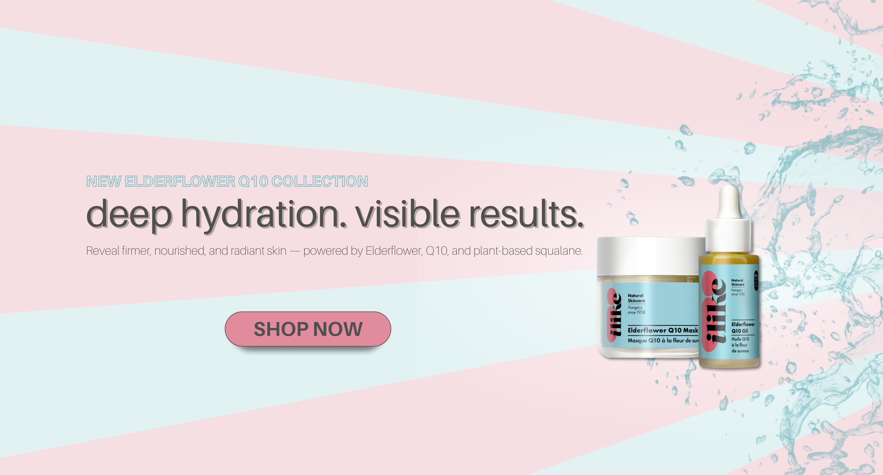 Elderflower Q10 Collection ilike Organics Canada July 2025