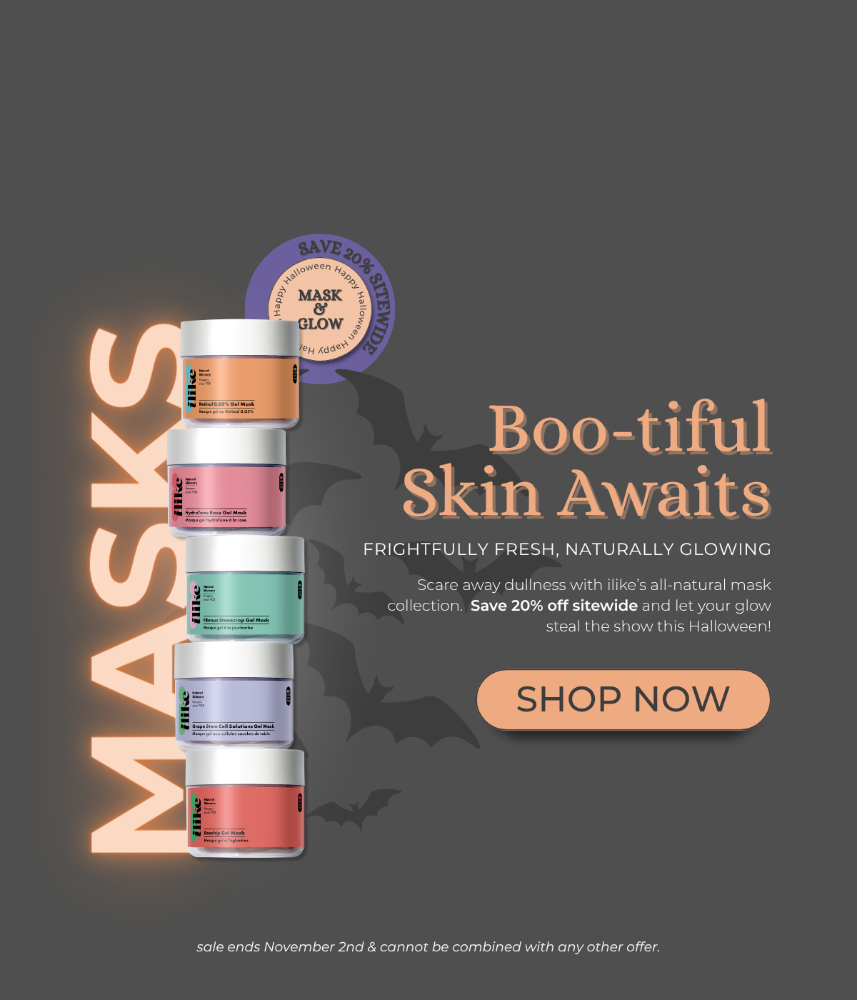 Masks Collection ilike Natural Skin Care Skinsimply Consumer Sale Halloween 2025 MOBILE